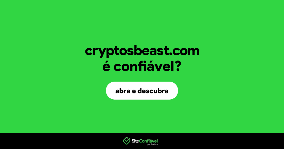 O site cryptosbeast.com é confiável?