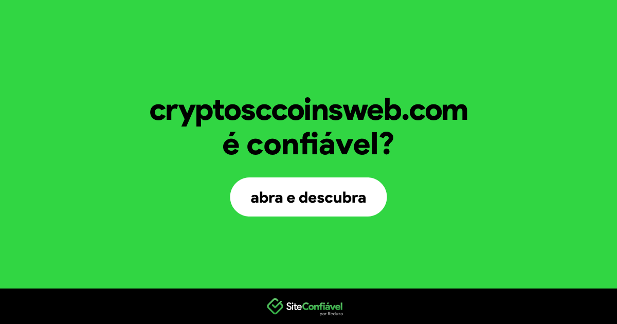 O site cryptosccoinsweb.com é confiável?