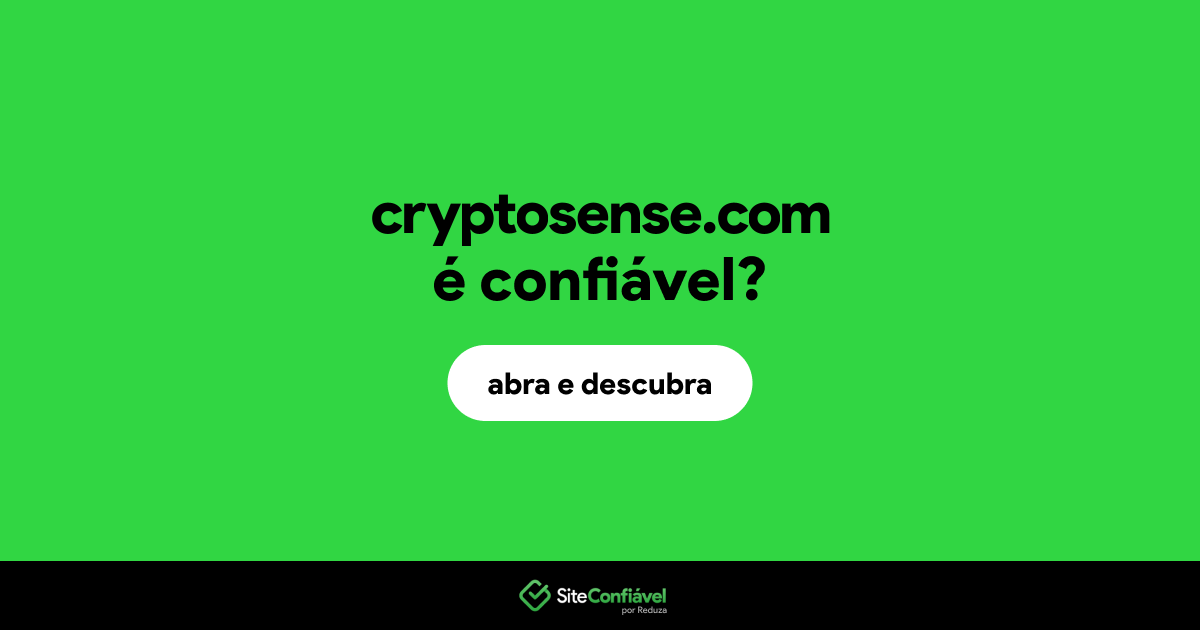 O site cryptosense.com é confiável?