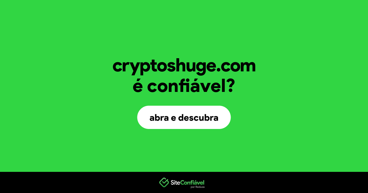 O site cryptoshuge.com é confiável?