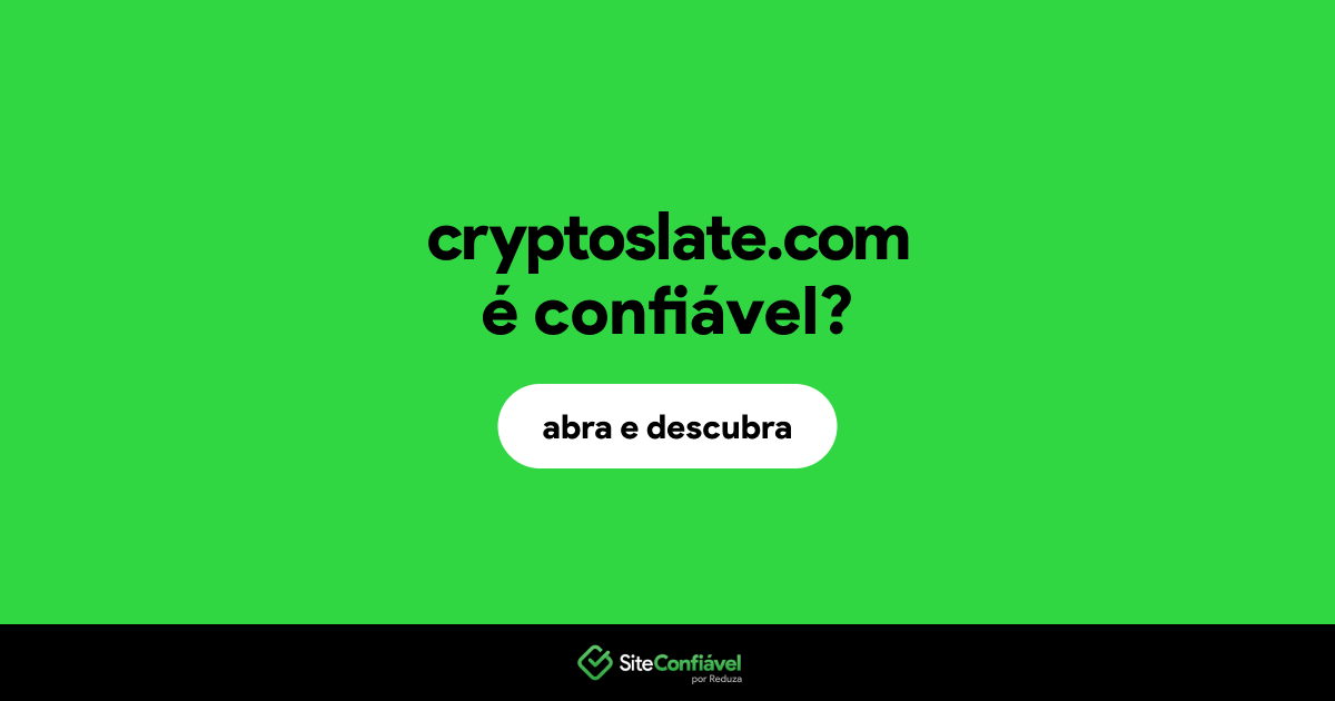 O site cryptoslate.com é confiável?