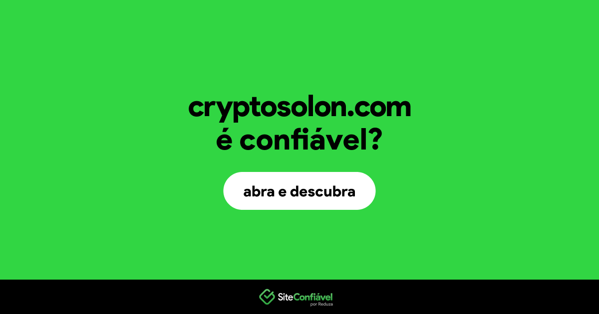 O site cryptosolon.com é confiável?
