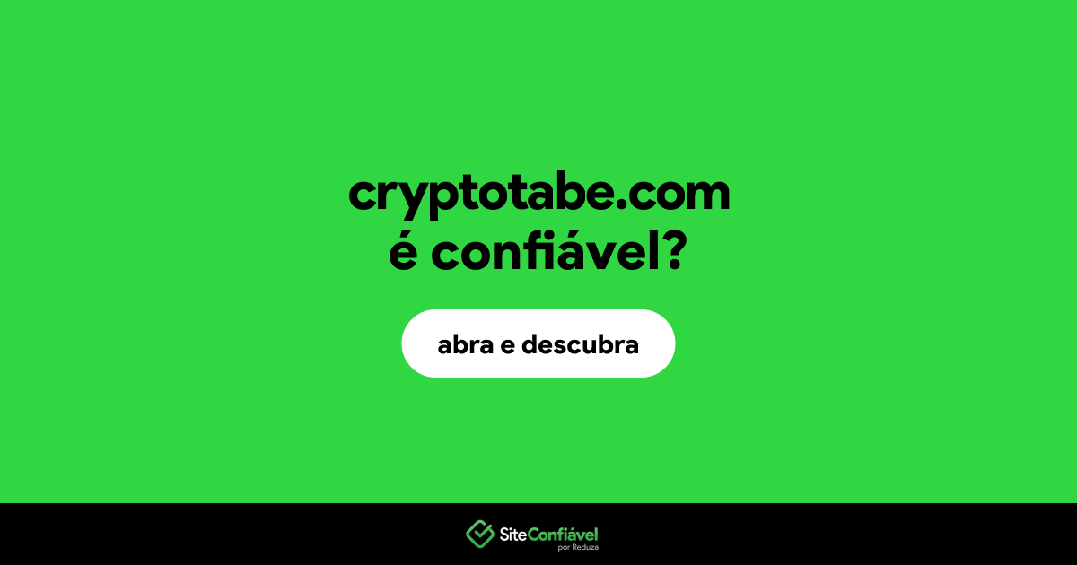 O site cryptotabe.com é confiável?