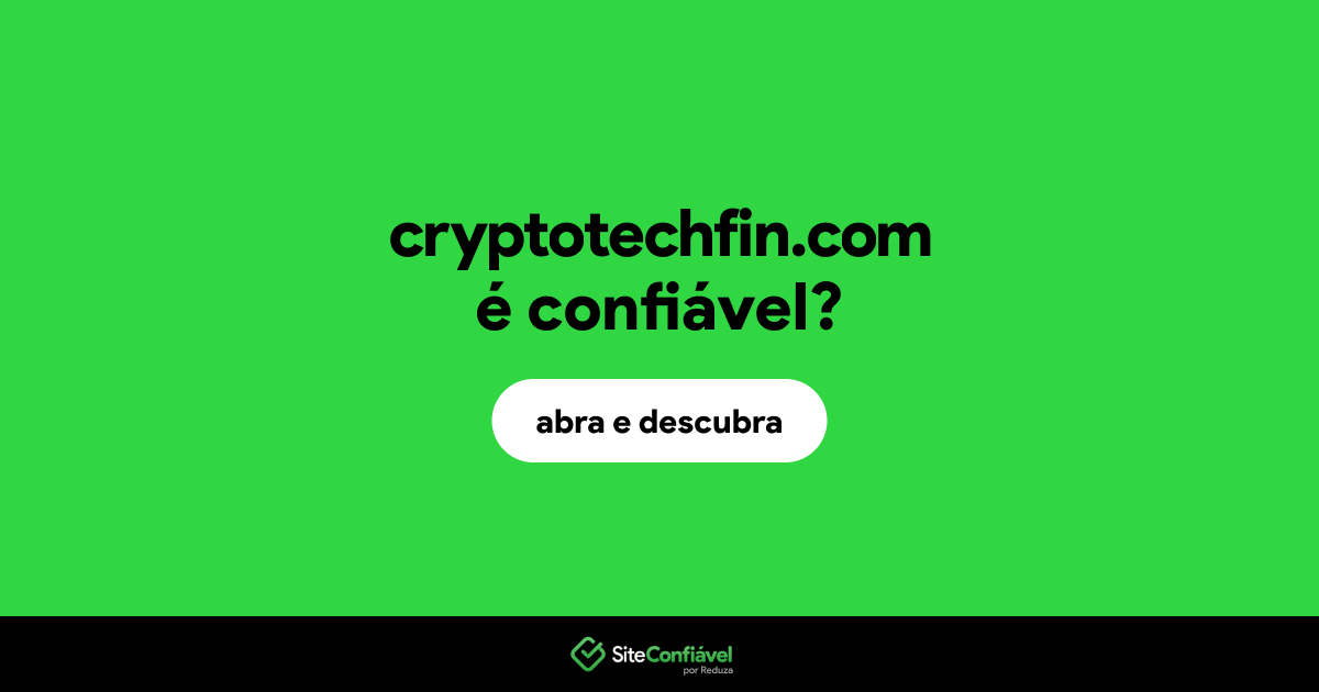 O site cryptotechfin.com é confiável?