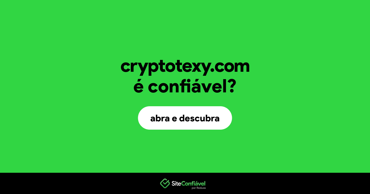 O site cryptotexy.com é confiável?