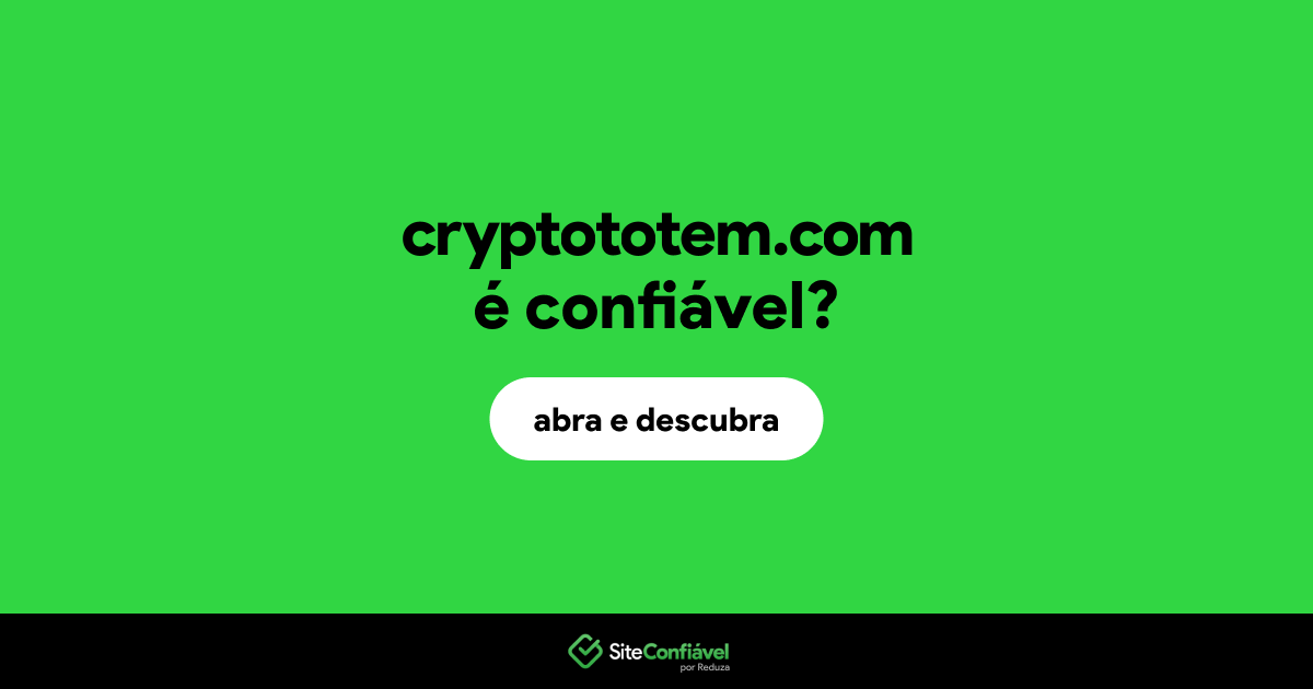 O site cryptototem.com é confiável?