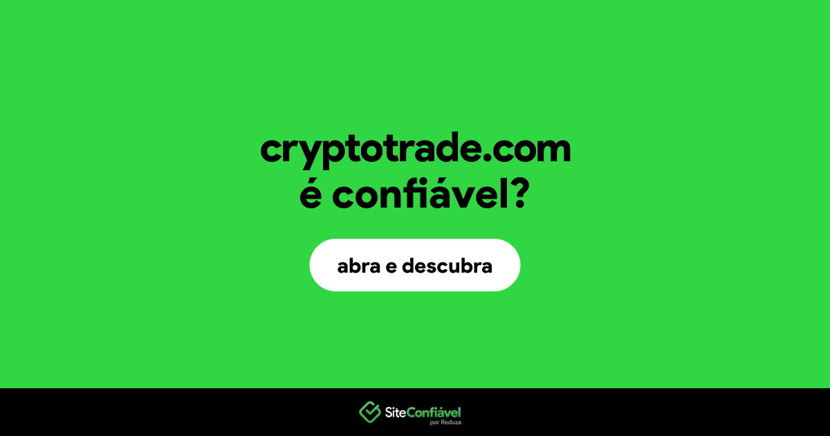 O site cryptotrade.com é confiável?