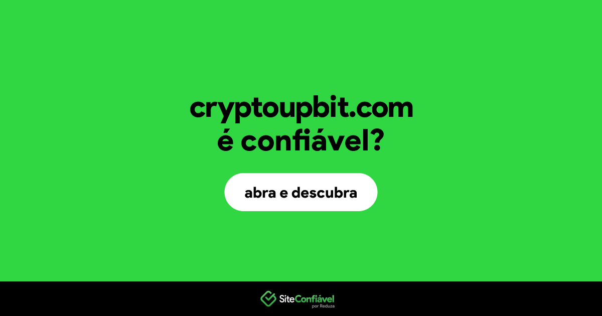 O site cryptoupbit.com é confiável?