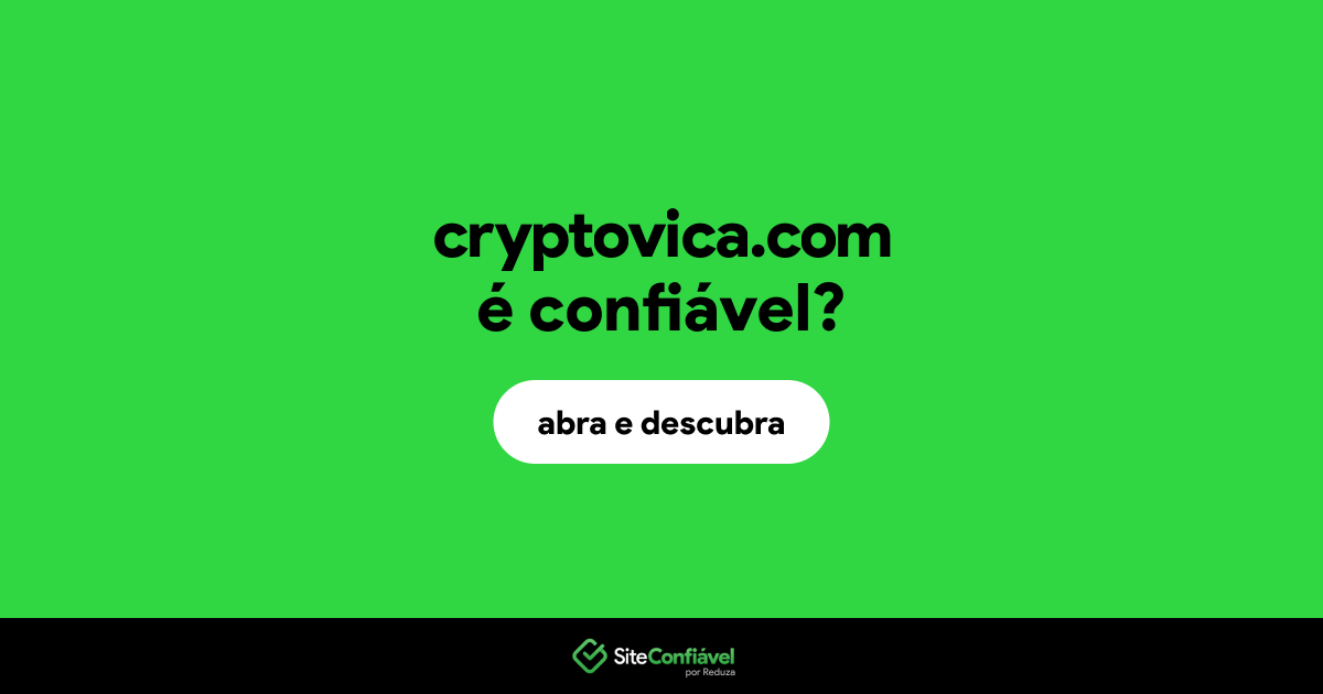 O site cryptovica.com é confiável?