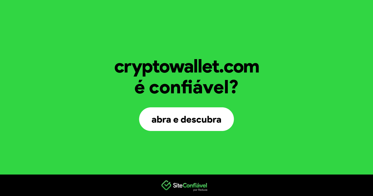 O site cryptowallet.com é confiável?