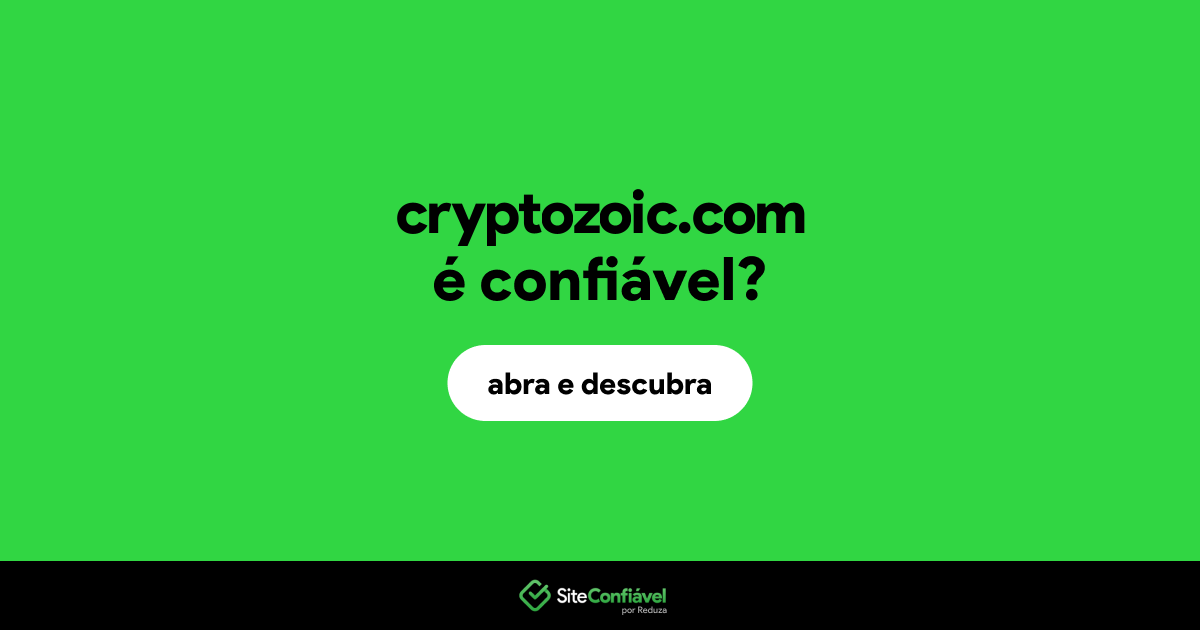 O site cryptozoic.com é confiável?
