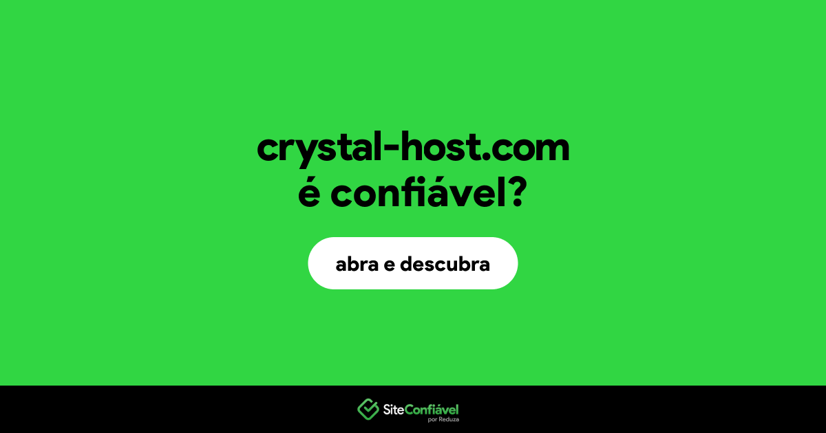 O site crystal-host.com é confiável?