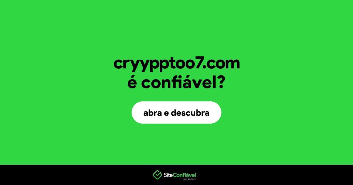 O site cryypptoo7.com é confiável?