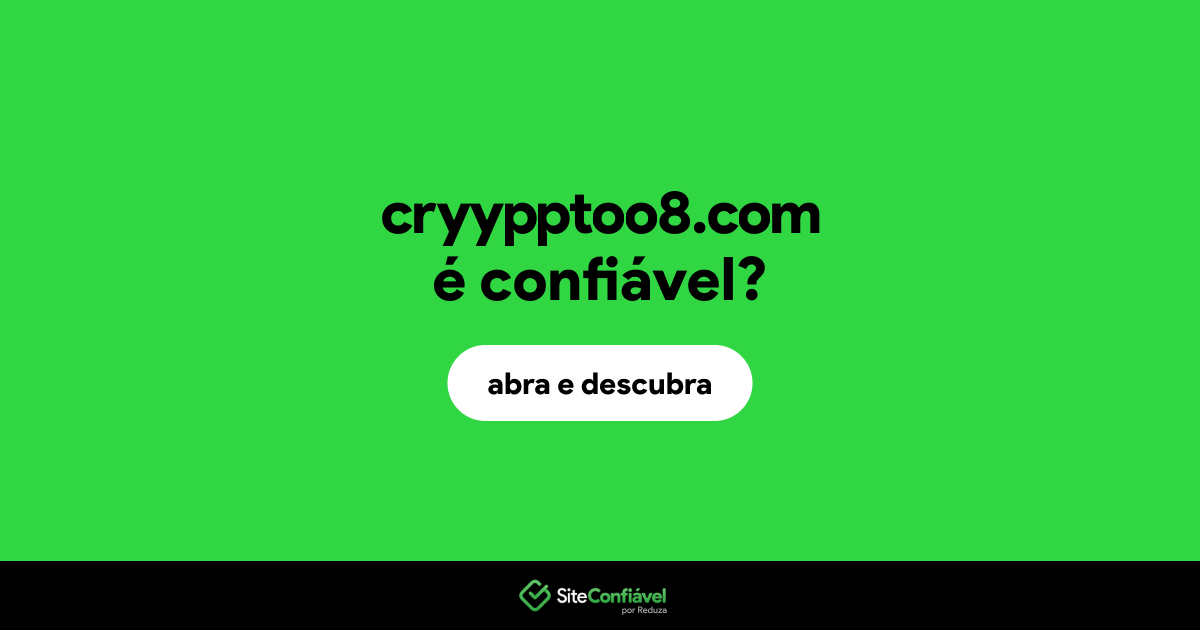 O site cryypptoo8.com é confiável?