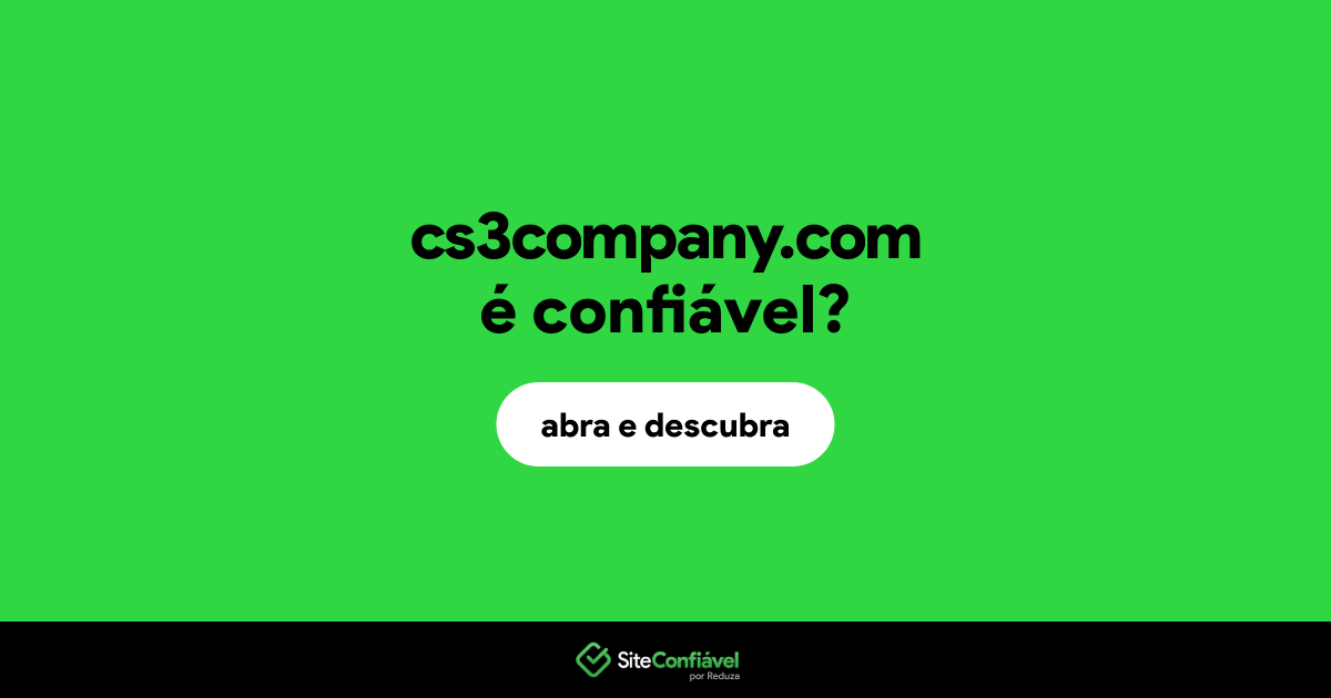 O site cs3company.com é confiável?