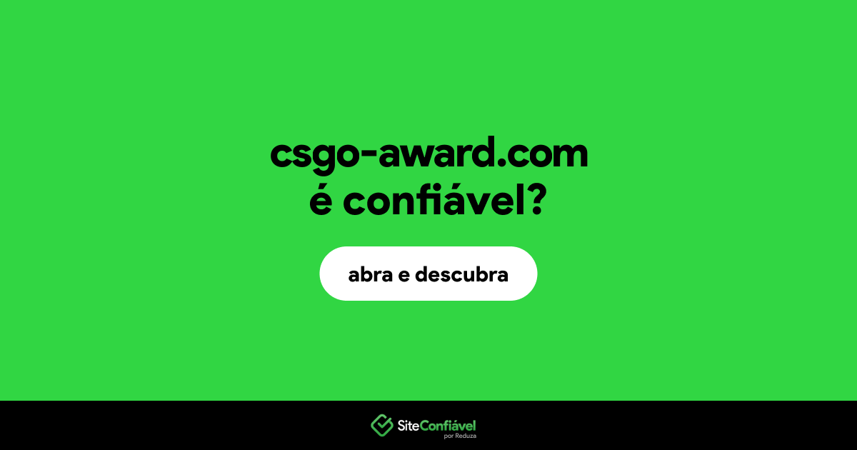 O site csgo-award.com é confiável?