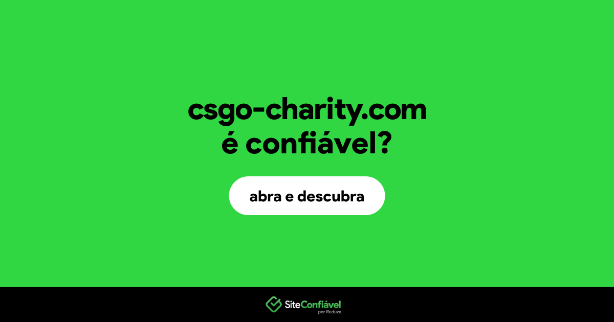 O site csgo-charity.com é confiável?