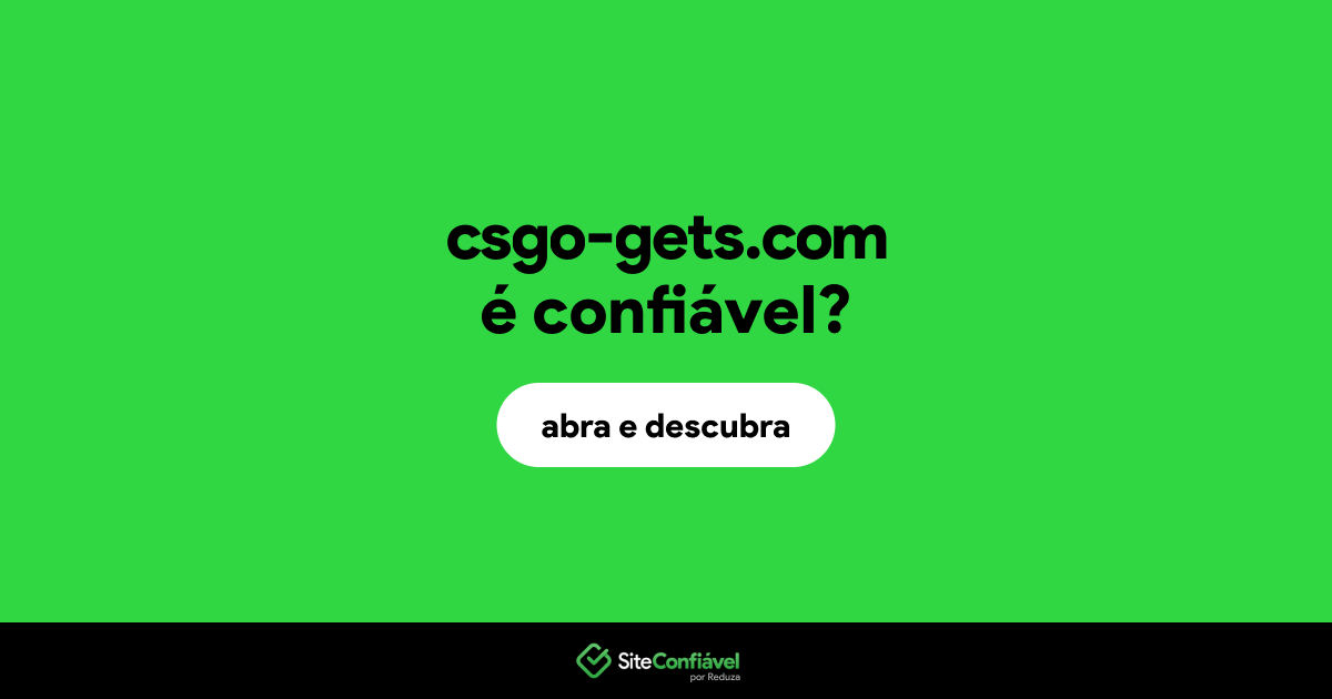 O site csgo-gets.com é confiável?