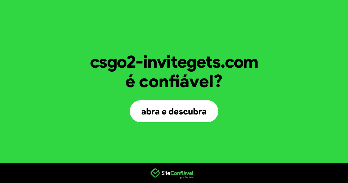 O site csgo2-invitegets.com é confiável?