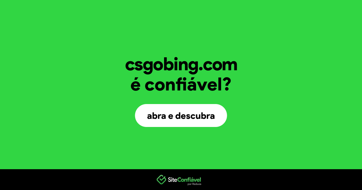 O site csgobing.com é confiável?