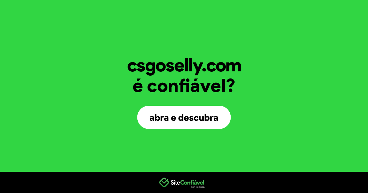 O site csgoselly.com é confiável?