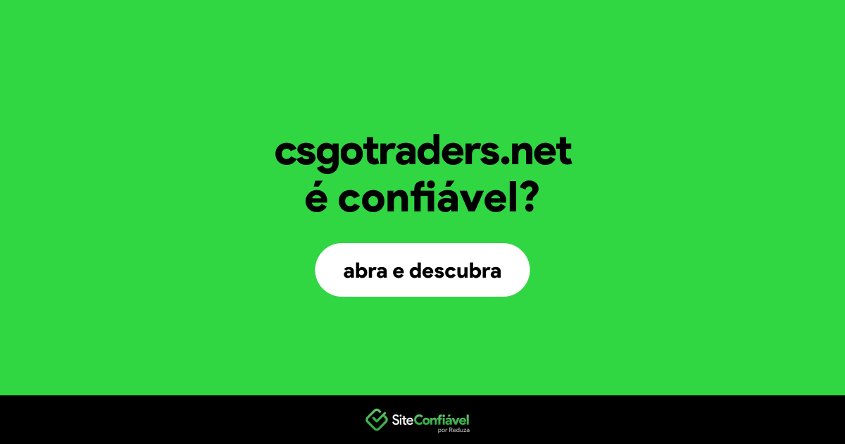 O site csgotraders.net é confiável?