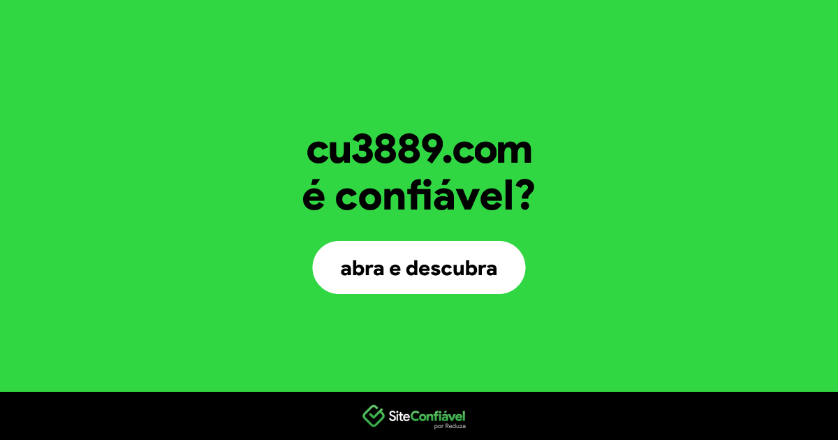 O site cu3889.com é confiável?