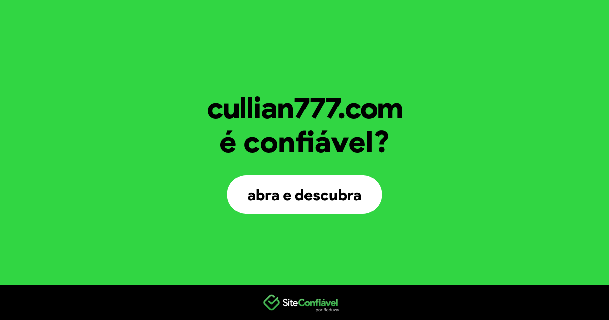 O site cullian777.com é confiável?