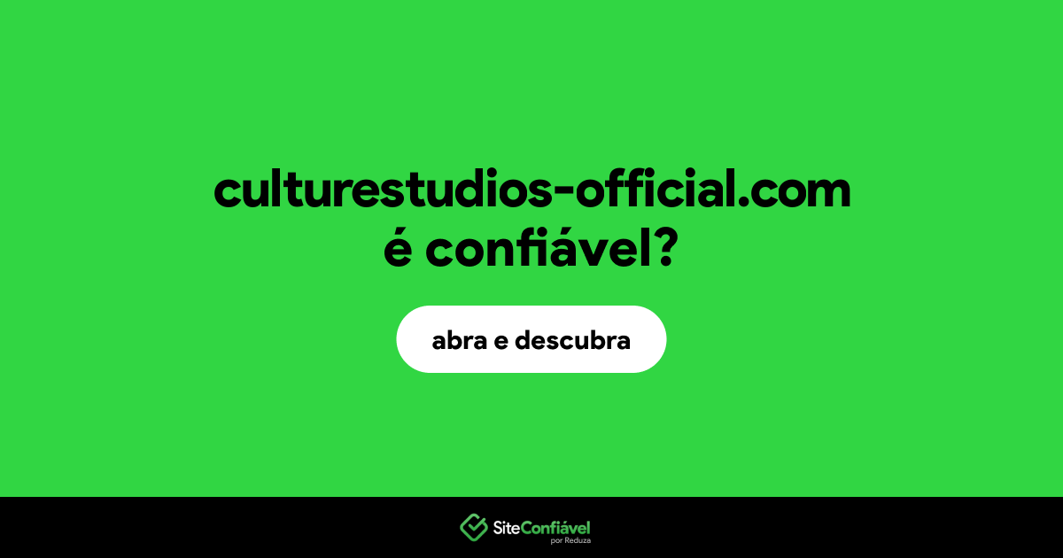 O site culturestudios-official.com é confiável?
