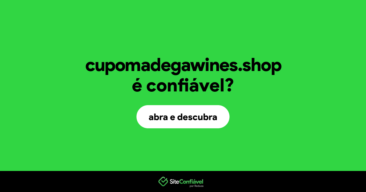 O site cupomadegawines.shop é confiável?