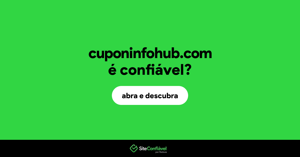 O site cuponinfohub.com é confiável?