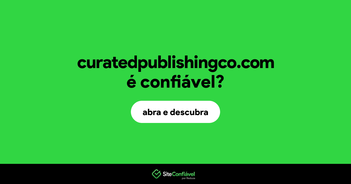O site curatedpublishingco.com é confiável?