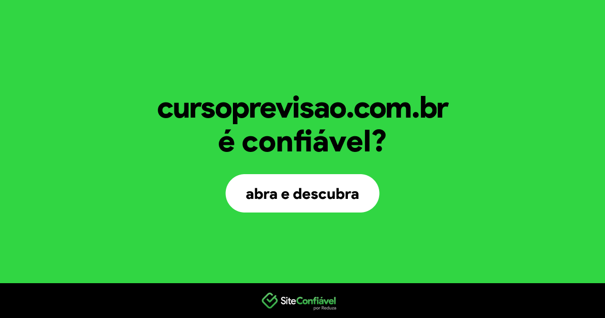 O site cursoprevisao.com.br é confiável?