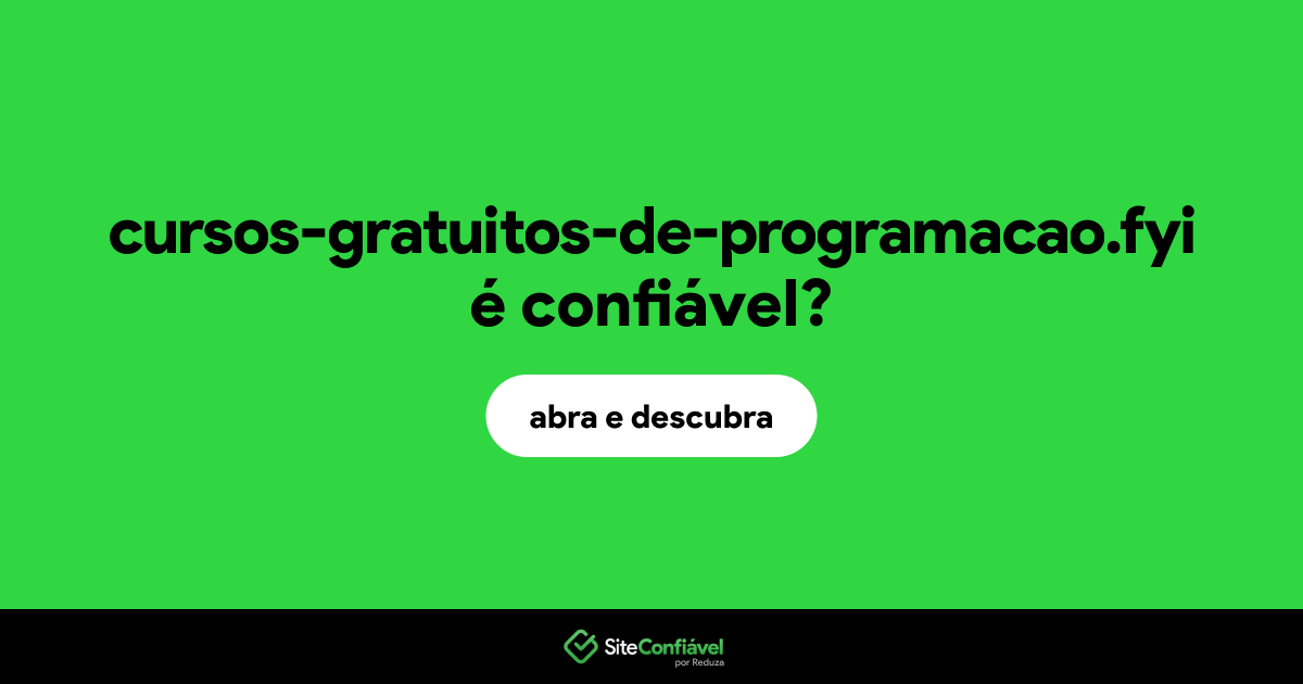 O site cursos-gratuitos-de-programacao.fyi é confiável?