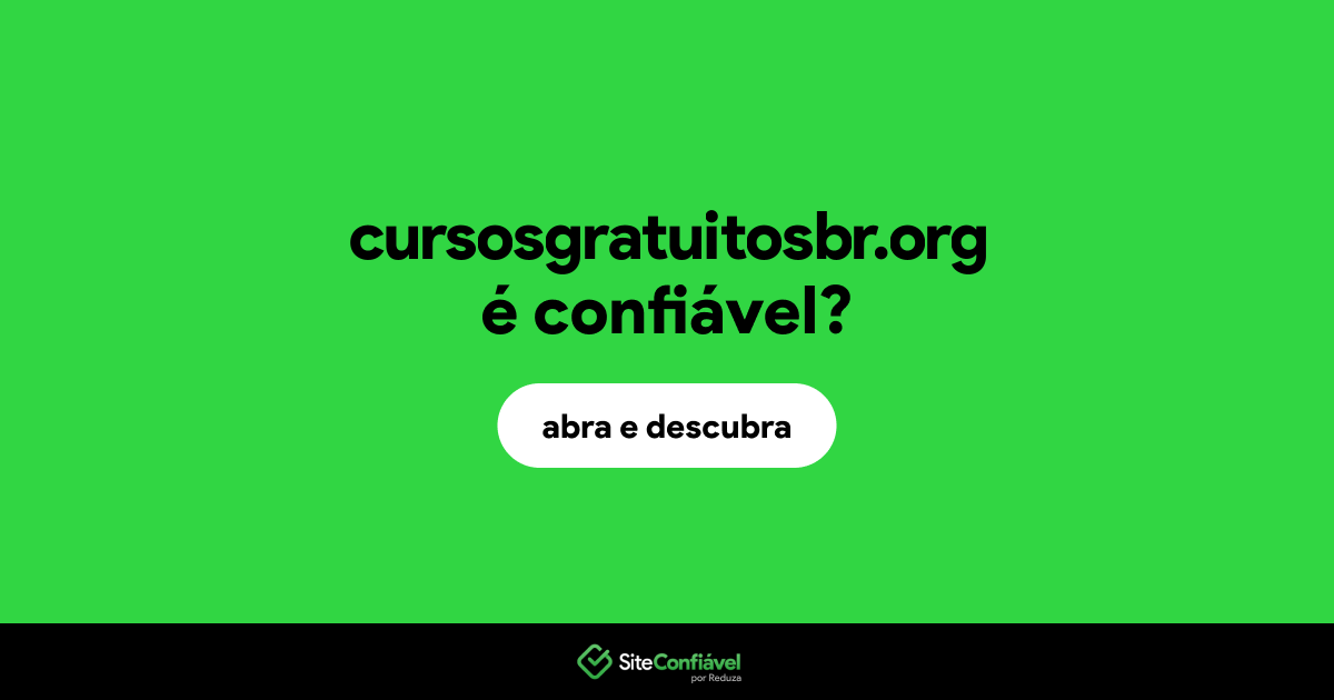 O site cursosgratuitosbr.org é confiável?