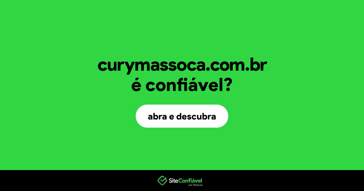 O site curymassoca.com.br é confiável?