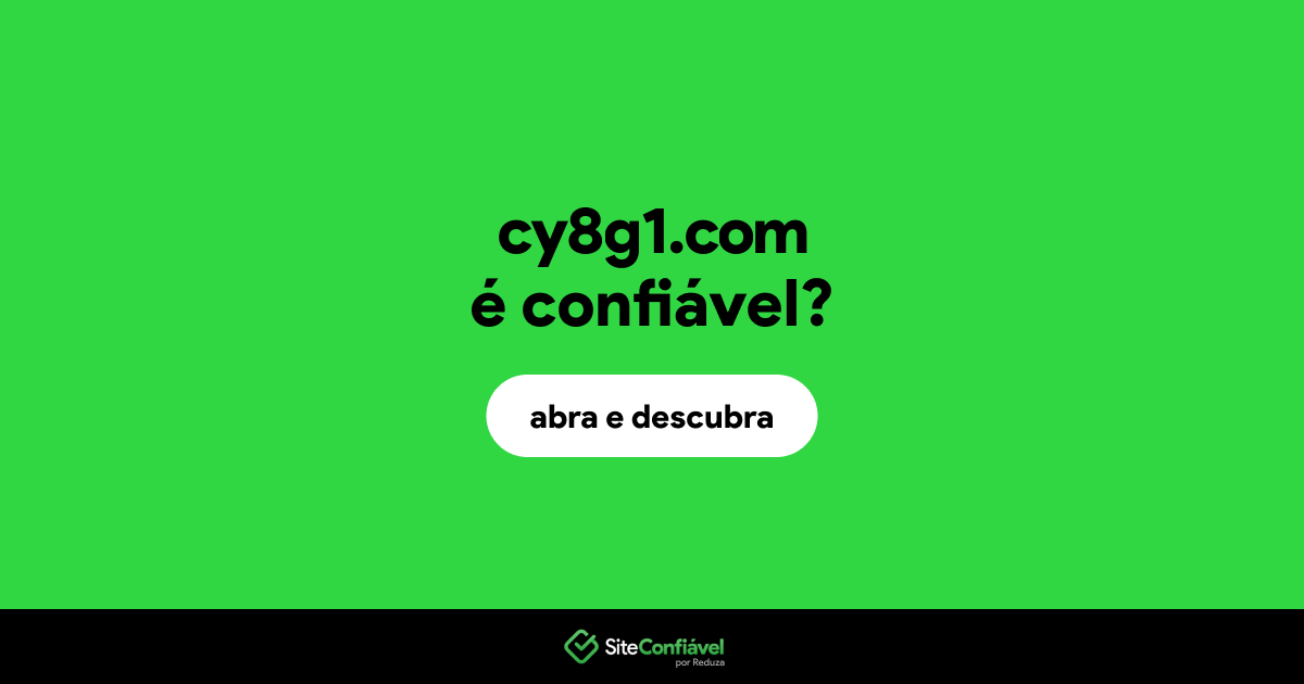 O site cy8g1.com é confiável?