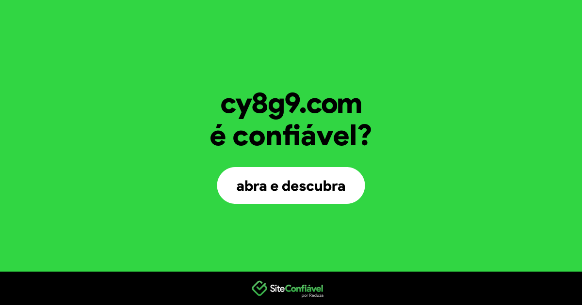 O site cy8g9.com é confiável?
