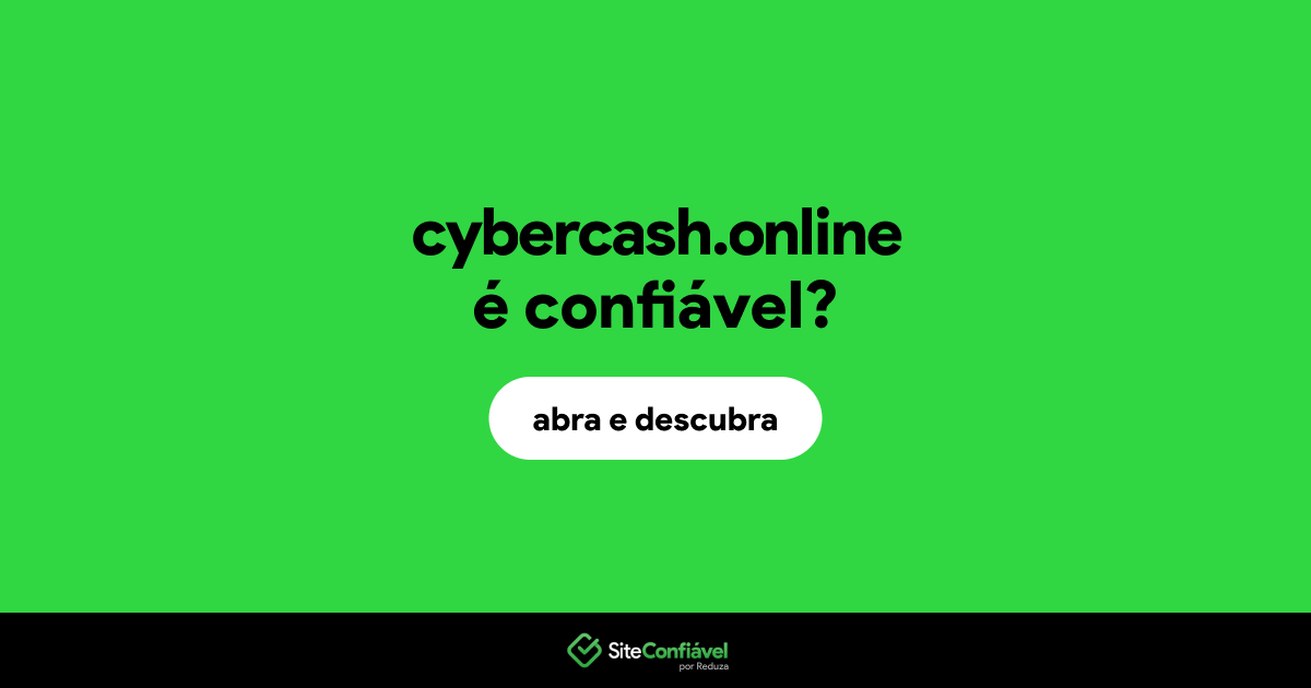 O site cybercash.online é confiável?