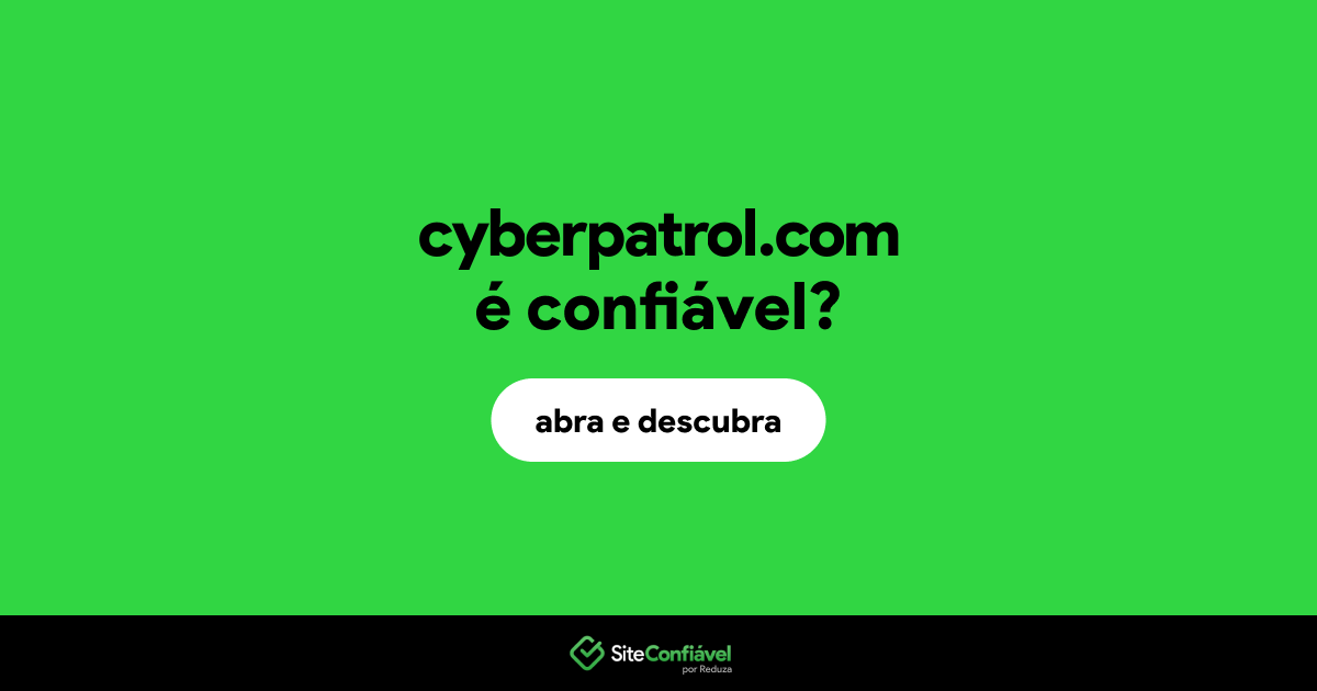 O site cyberpatrol.com é confiável?