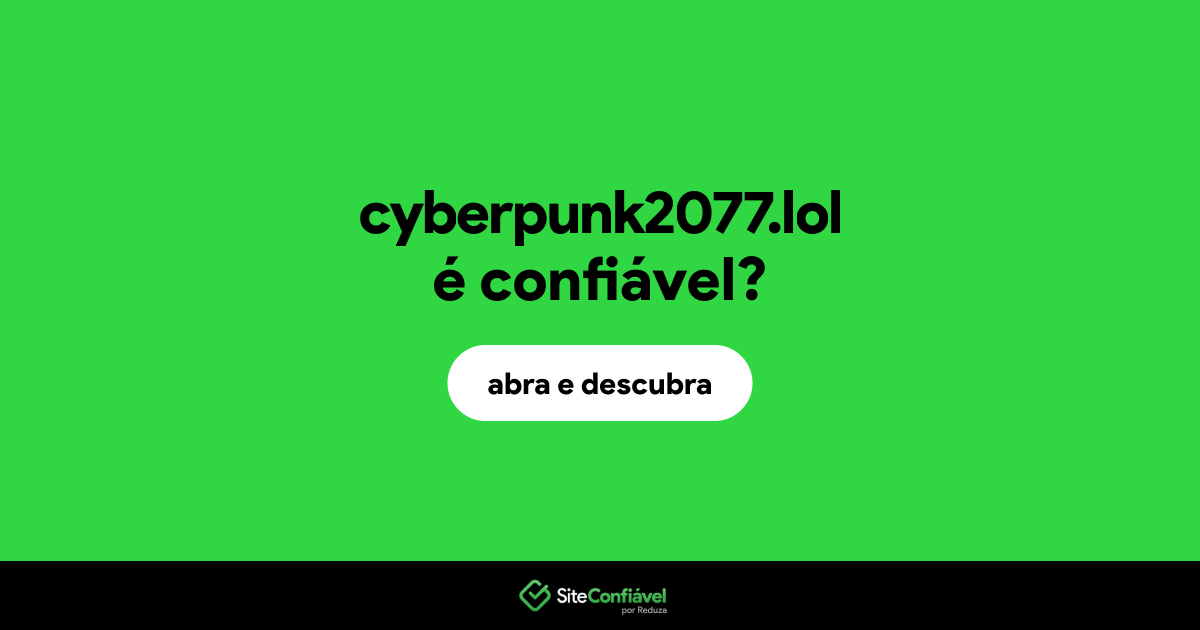 O site cyberpunk2077.lol é confiável?