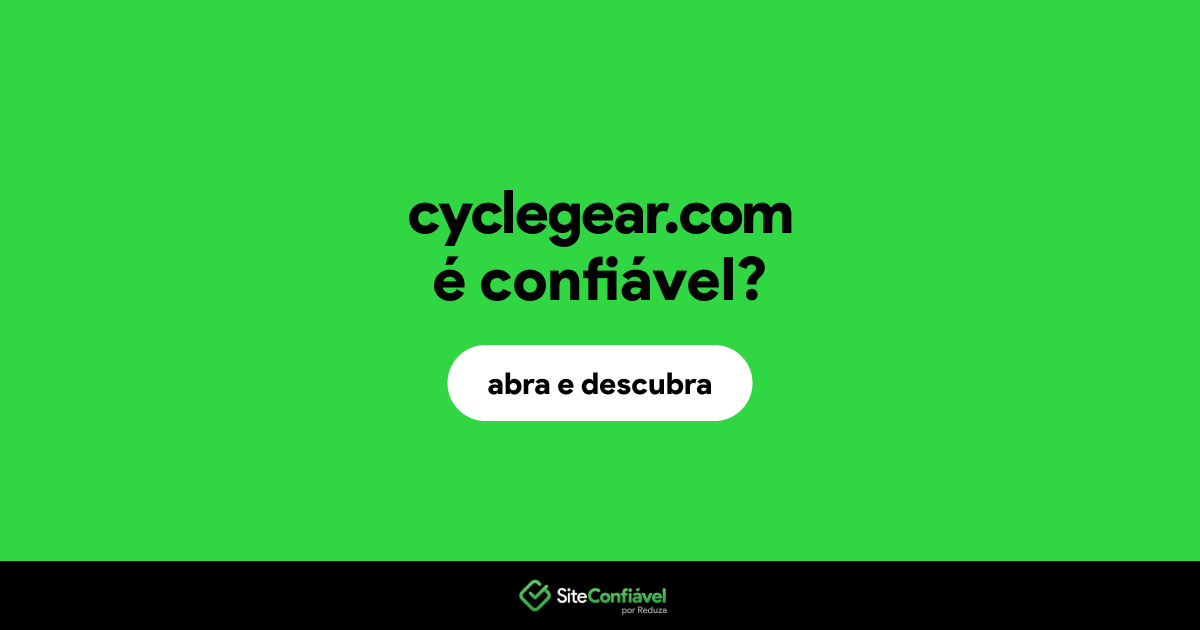 O site cyclegear.com é confiável?
