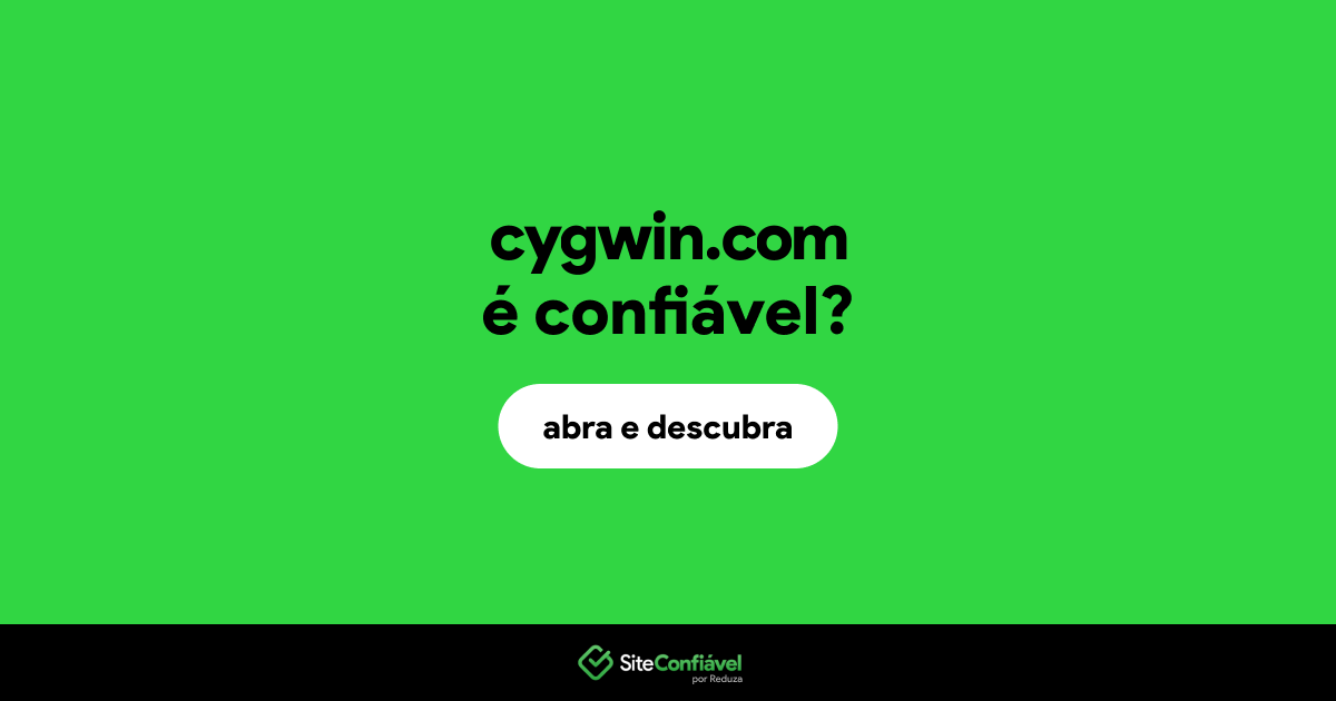O site cygwin.com é confiável?