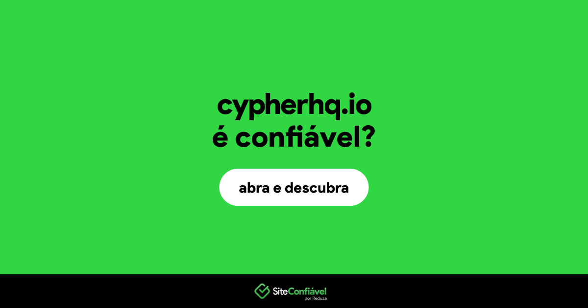 O site cypherhq.io é confiável?