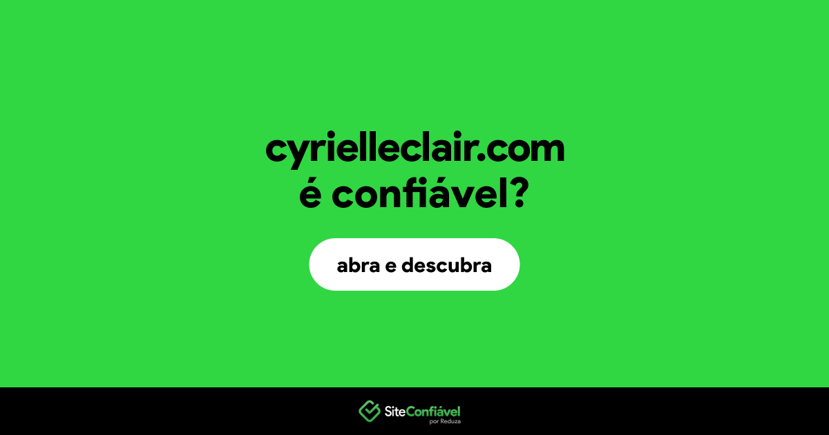 O site cyrielleclair.com é confiável?