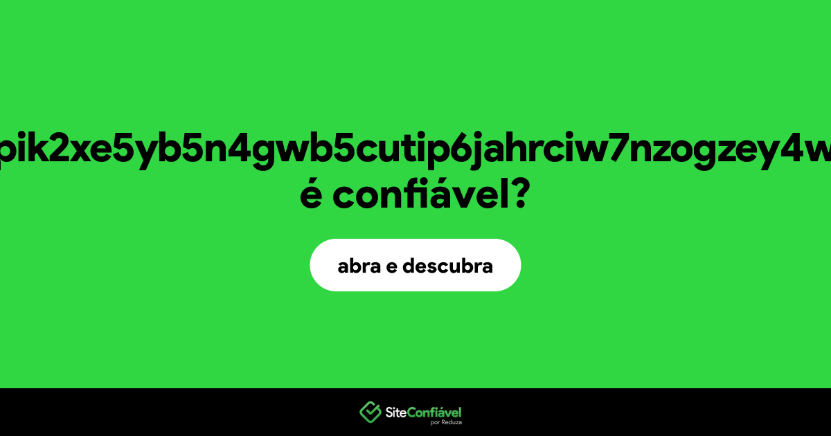 O site d4gfoecrccllpik2xe5yb5n4gwb5cutip6jahrciw7nzogzey4w5awad.onion é confiável?