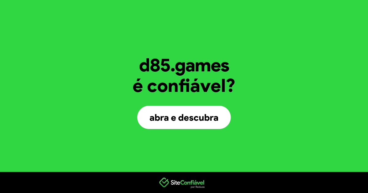 O site d85.games é confiável?