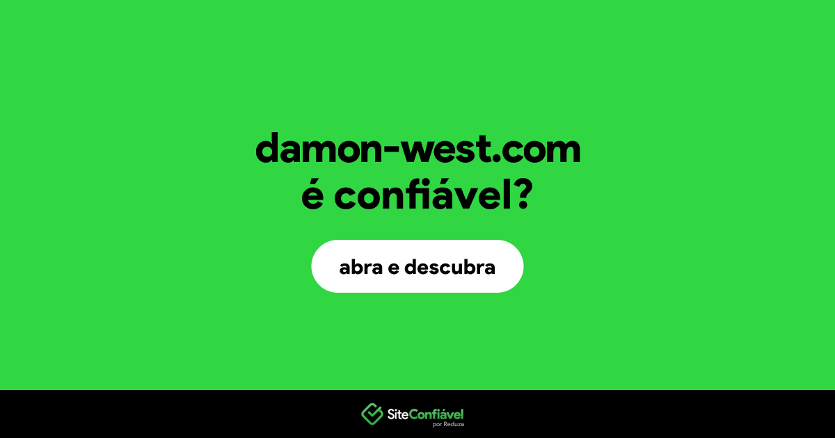 O site damon-west.com é confiável?