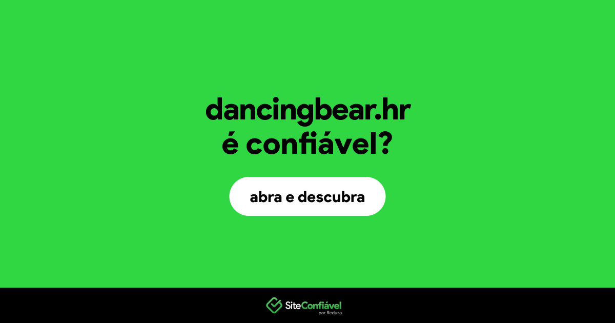 O site dancingbear.hr é confiável?