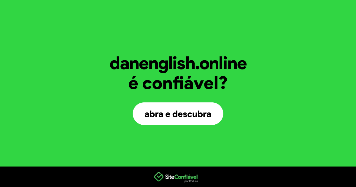O site danenglish.online é confiável?